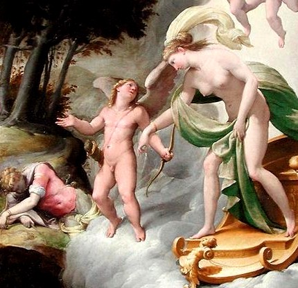 Amor brengt Venus bij Adonis - Zanguidi.